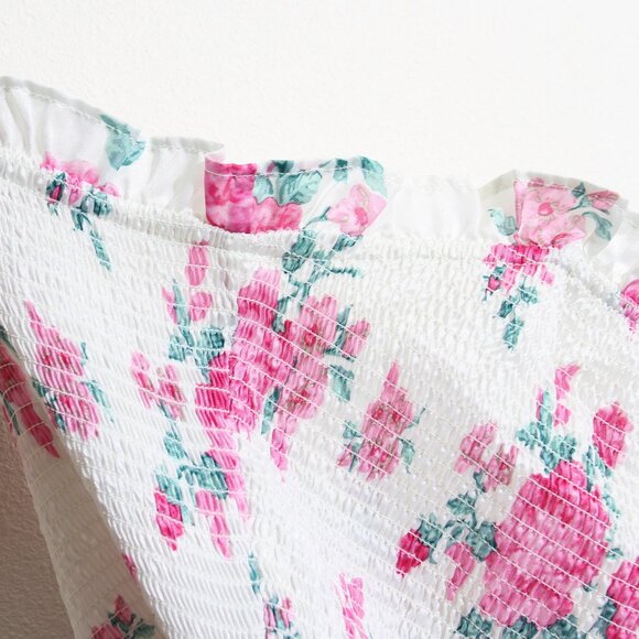 LoveShackFancy x Target Elise Smocked Tiered Dress Floral Midi Smocked Size XS - Picture 10 of 16